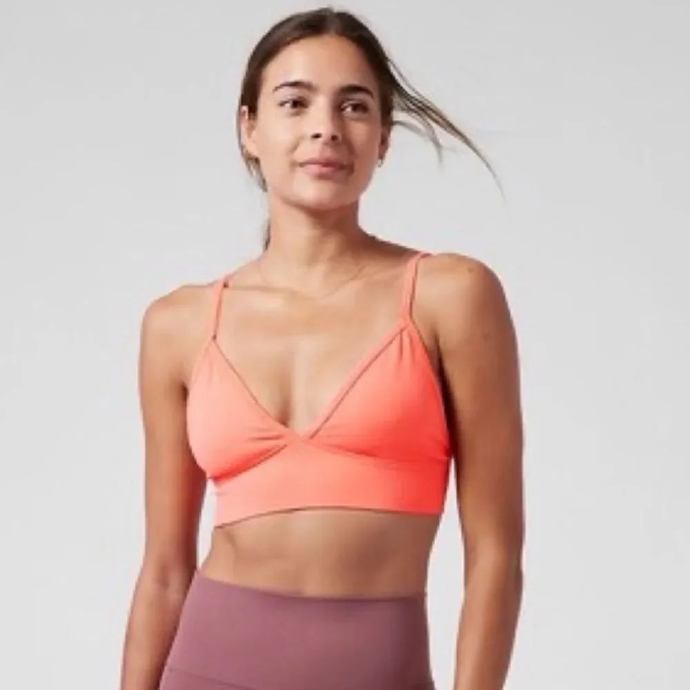 Athleta Aurora Triangle Bra D/DD NEW with tags Sunset Glow Large D/DD